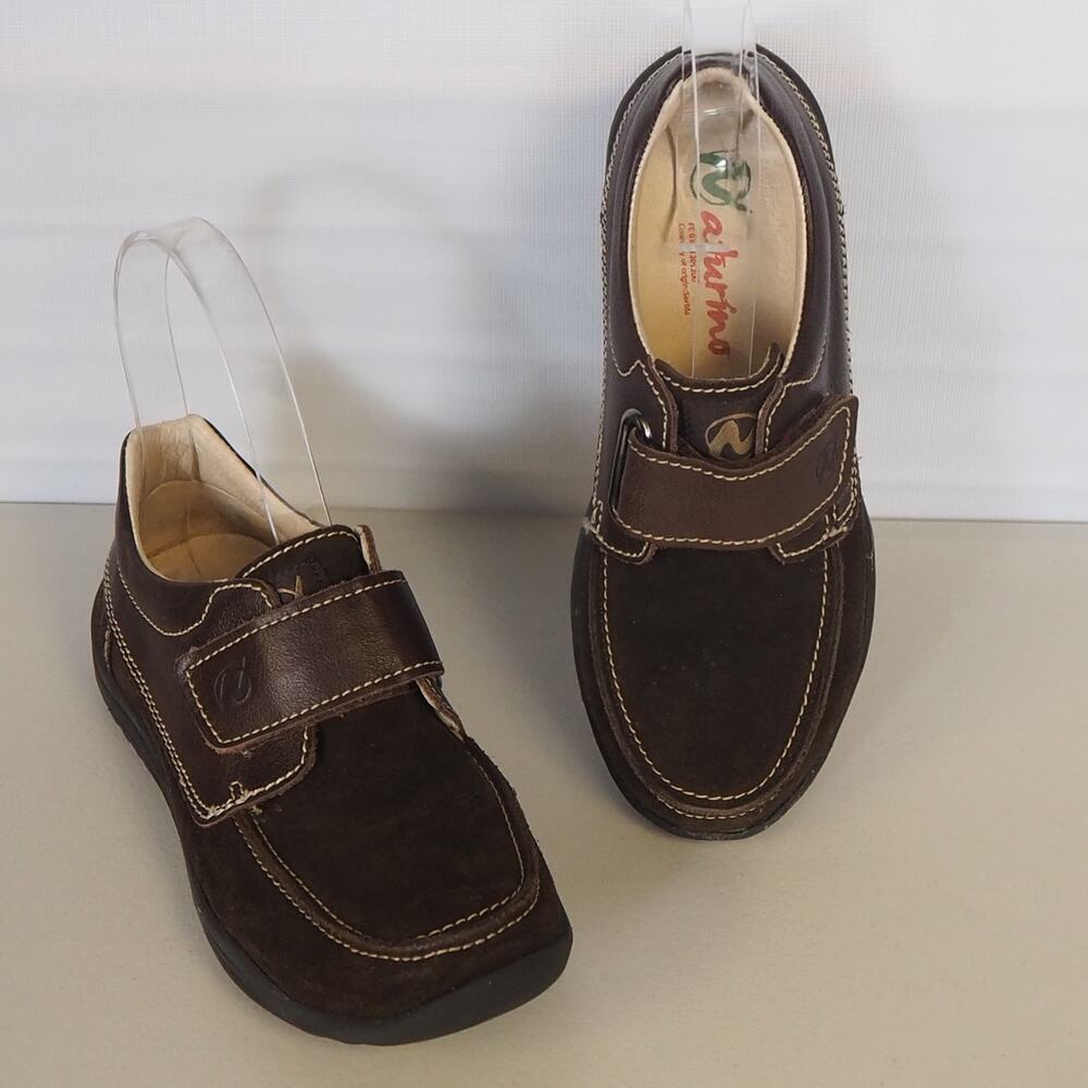 Naturino Boys Dress Shoes Sz 32 US 1.5 Brown Suede Leather Loafers  Serbia